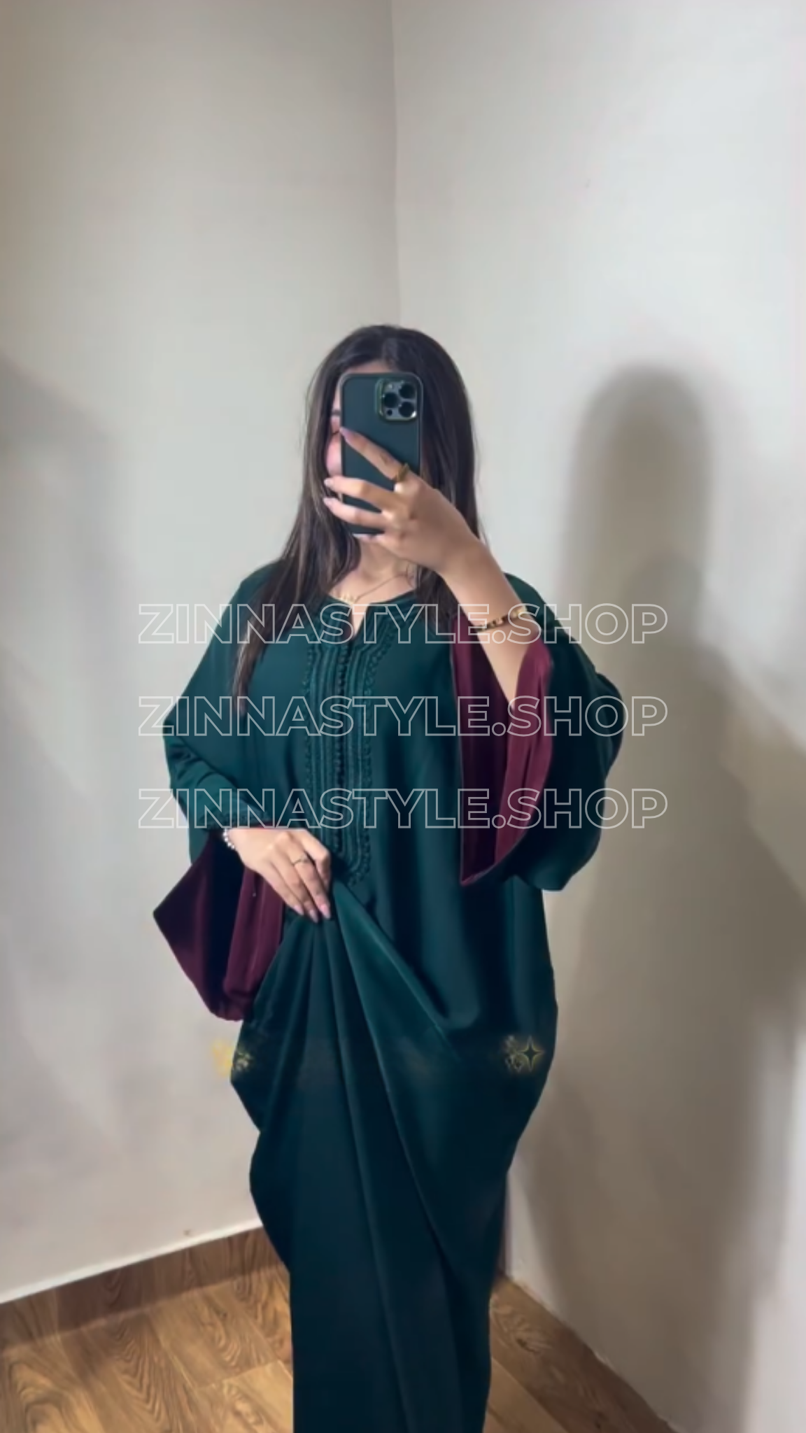 Caftan Fluide Élégant – REF 1052 | Zinna Style