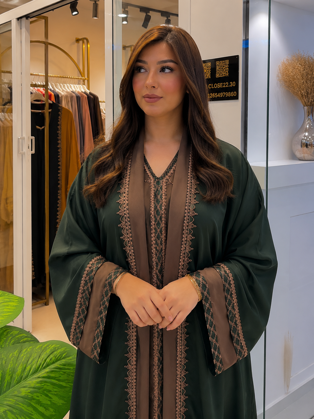 Caftan Long Sfifa & Kimono 2 Pièces – REF 1056 | Zinna Style