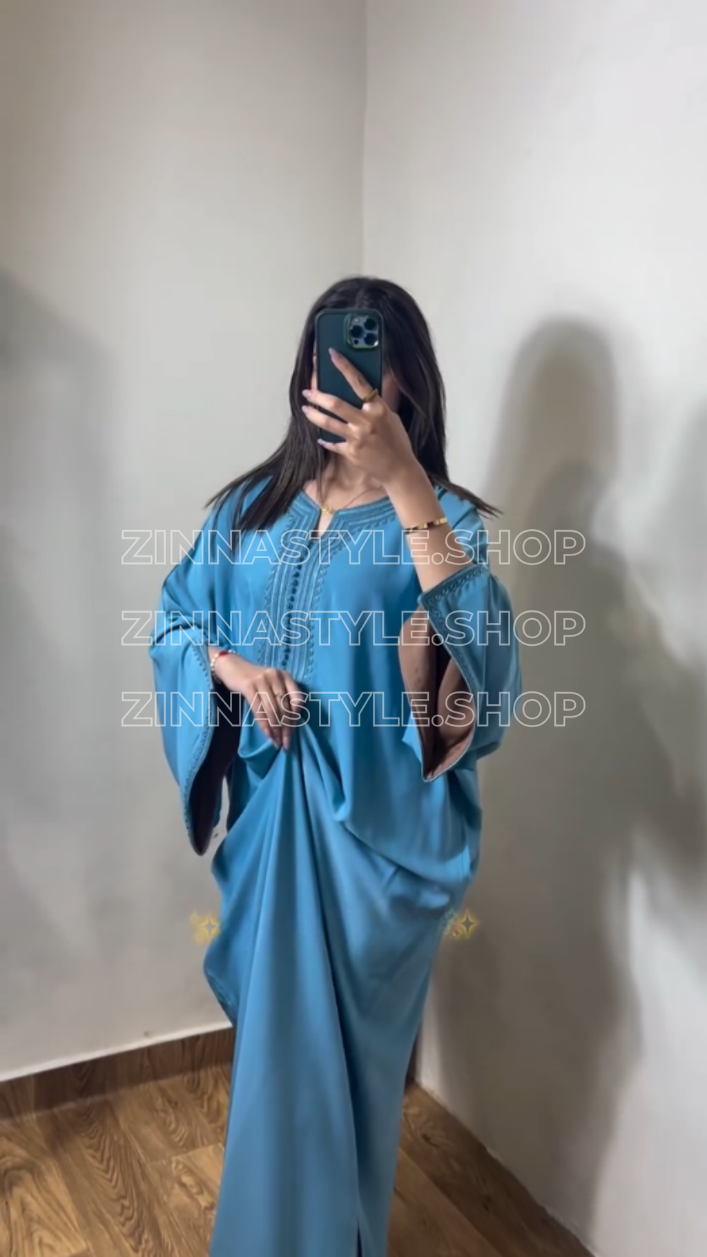 Caftan Fluide Élégant – REF 1052 | Zinna Style