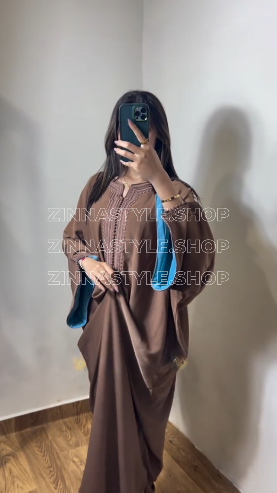 Caftan Fluide Élégant – REF 1052 | Zinna Style