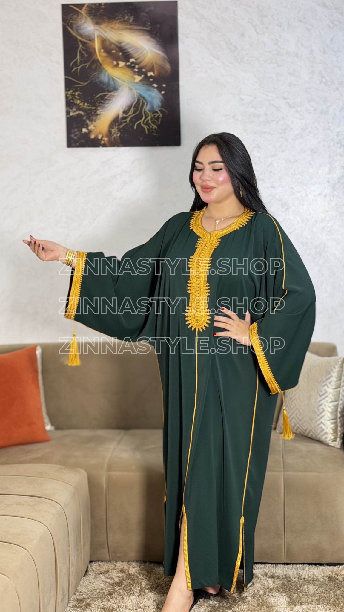 Caftan Raffiné Brodé – REF 1041 | Zinna Style
